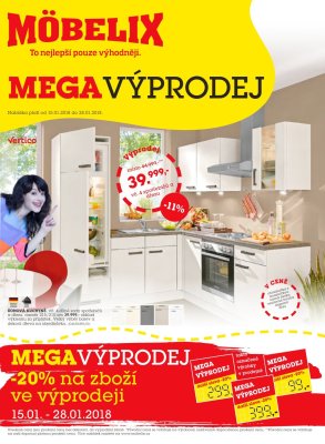 akční leták Möbelix 15.1.2018-28.1.2018