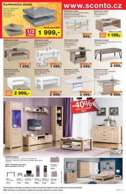 akční leták Sconto nábytek 24.1.2018-13.2.2018