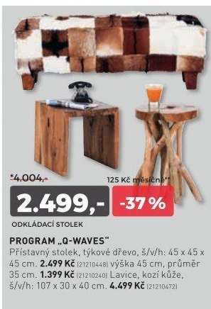 Přístavný stolek Q-WAVES