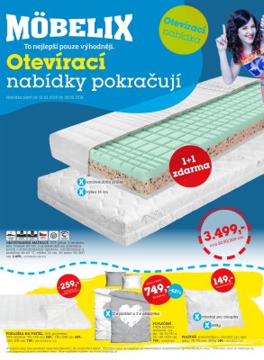 akční leták Möbelix 12.2.2018-25.2.2018