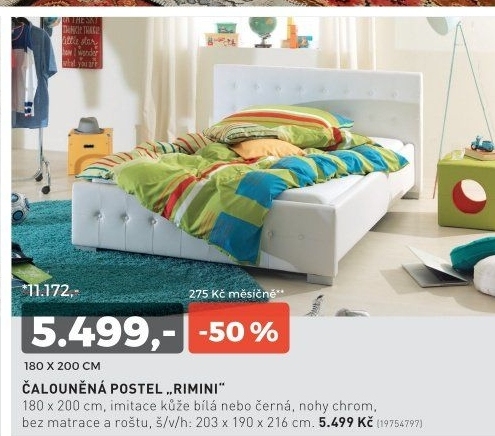 Čalouněná postel RIMINI