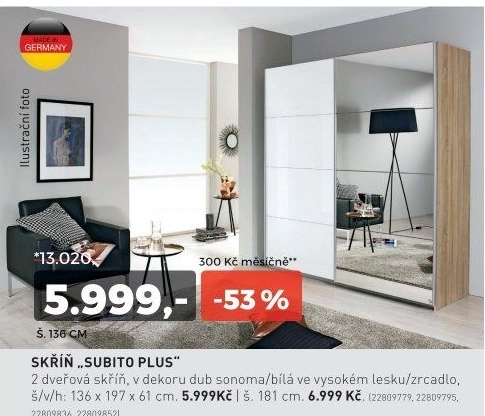 Skříň SUBITO PLUS