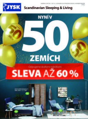 akční leták Jysk 1.3.2018-14.3.2018