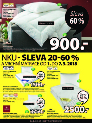 akční leták Jysk 1.3.2018-14.3.2018