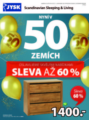 akční leták Jysk 8.3.2018-21.3.2018