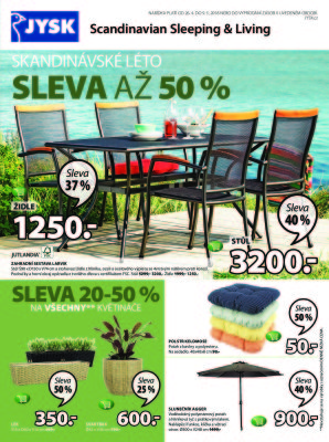 akční leták Jysk 26.4.2018-9.5.2018
