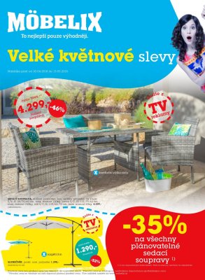 akční leták Möbelix 30.4.2018-13.5.2018