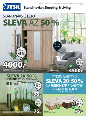 akční leták Jysk 24.5.2018-6.6.2018