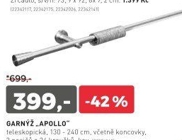 Záclonová tyč APOLLO