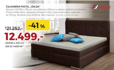 Čalouněná postel IZOLDA