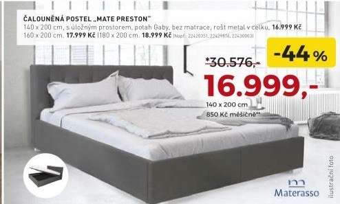 Čalouněná postel MATE PRESTON