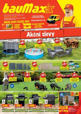 akční leták bauMax 16.7.2018-31.7.2018