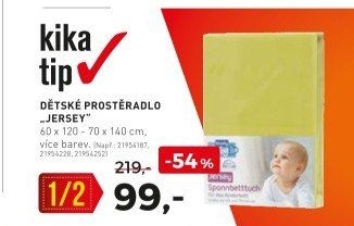 Dětské prostěradlo JERSEY