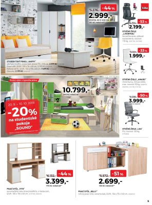 akční leták Kika nábytek 20.9.2018-10.10.2018