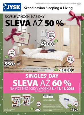 akční leták Jysk 8.11.2018-21.11.2018