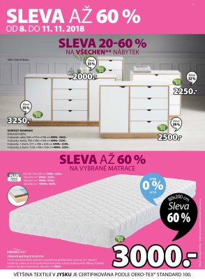 akční leták Jysk 8.11.2018-21.11.2018