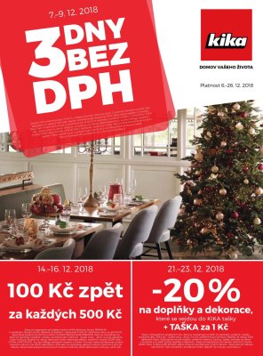 akční leták Kika nábytek 6.12.2018-26.12.2018