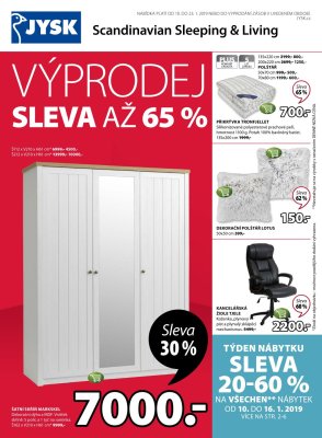 akční leták Jysk 10.1.2019-23.1.2019