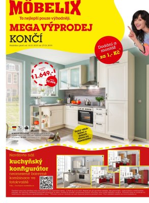 akční leták Möbelix 14.1.2019-27.1.2019