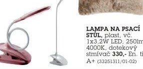 Lampa na psací stůl