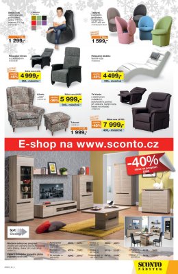 akční leták Sconto nábytek 23.1.2019-12.2.2019