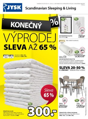 akční leták Jysk 24.1.2019-6.2.2019