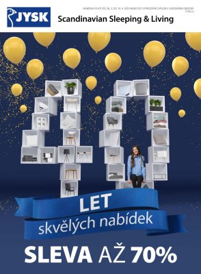 akční leták Jysk 28.3.2019-10.4.2019