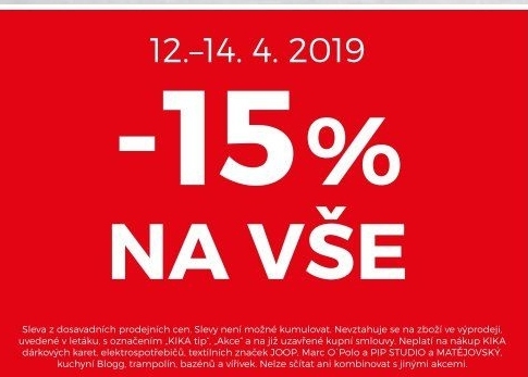 -15% na vše