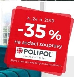 -35% na sedací soupravy Polipol