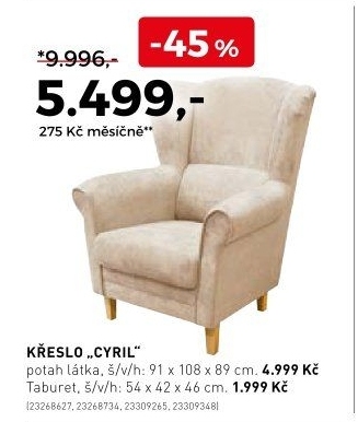 Křeslo Cyril