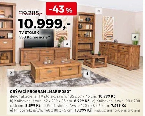 Obývací program Mariposo