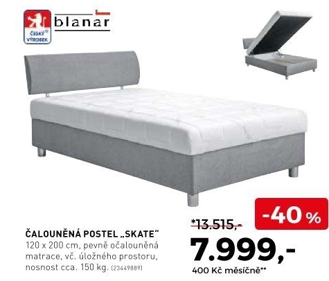 Čalouněná postel Skate