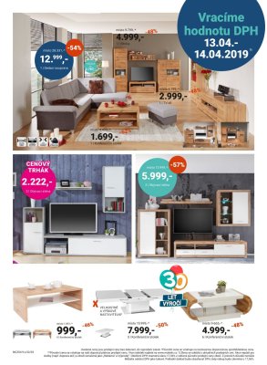 akční leták Möbelix 8.4.2019-20.4.2019