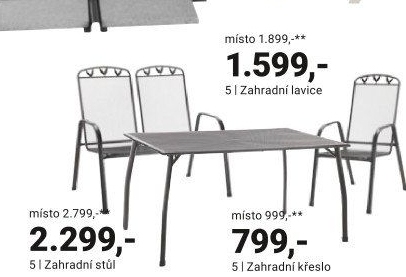 ZAHRADNÍ NÁBYTEK „BRATISLAVA“