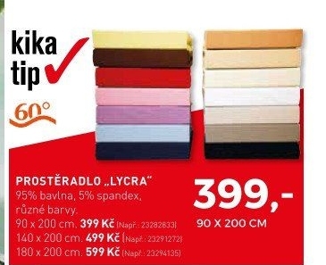 Prostěradlo LYCRA