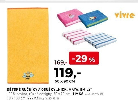 Dětské ručníky a osušky
