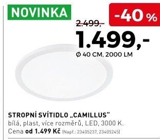 Stropní svítidlo Camillus