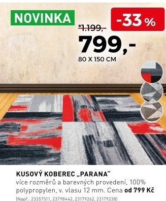 Kusový koberec Parana