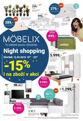 akční leták Möbelix 9.9.2019-22.9.2019