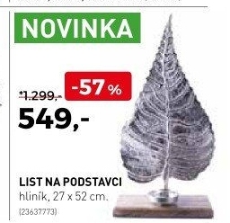List na podstavci