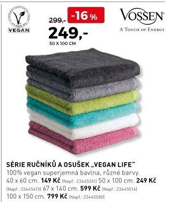 Ručníky a osusky Vegan Life