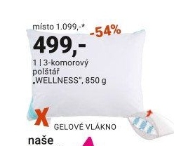 3-KOMOROVÝ POLŠTÁŘ „WELLNESS“