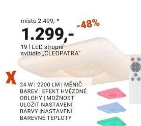 LED STROPNÍ SVÍTIDLO „CLEOPATRA“