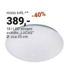 LED STROPNÍ SVÍTIDLO „LUCAS“