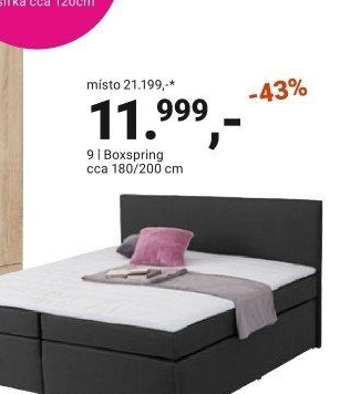 POSTEL BOXSPRING „NERO“