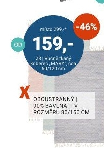 RUČNĚ TKANÝ KOBEREC „MARY“