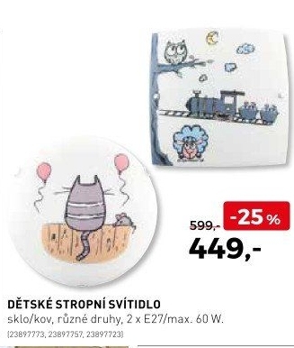 Dětské stropní svítidlo