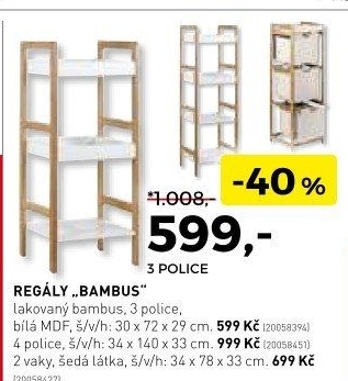 Regály Bambus