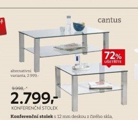 Konferenční stolek Cantus (skleněný)