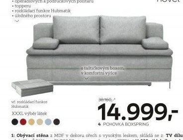 Pohovka boxspring